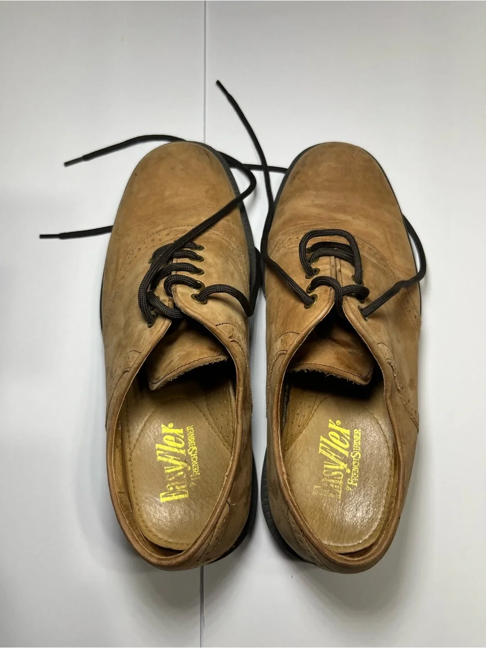 Classic Tan Leather Wingtip Derbys for Men